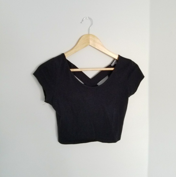Charlotte Russe Tops - Black crop top